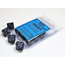 CHX 25226 Opaque Dusty Blue/copper Set of Ten d10s