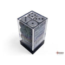 CHX 25610 Opaque Grey/black 16mm d6 Dice Block 12 dice