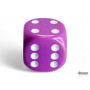 CHX 25627 Opaque Light Purple/white 16mm d6 Dice Block 12 dice