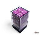 CHX 25627 Opaque Light Purple/white 16mm d6 Dice Block 12 dice