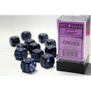 CHX 25707 Speckled Cobalt 16mm d6 Dice Block 12 dice