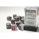 CHX 25720 Speckled Granite 16mm d6 Dice Block 12 dice