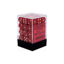 CHX 25804 Opaque 12mm d6 Red/White Block 36