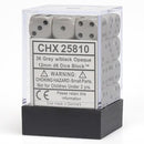 CHX 25810 Opaque 12mm d6 Dark Grey/Black Block 36