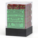 CHX 25904 Speckled 12mm d6 Strawberry Block 36