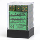 CHX 25935 Speckled 12mm d6 Golden Recon Block 36