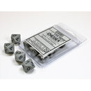 CHX 26210 Opaque Dark Grey/black Set of Ten d10s