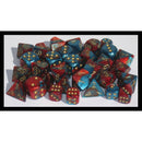 CHX 26662 Gemini 16mm d6 Red Teal/Gold Block 12