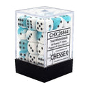 CHX 26844 Gemini 12mm d6 Teal-White/Black Block 36