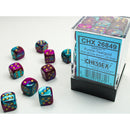 CHX 26849 Gemini Purple-Teal/gold 12mm d6 Dice Block 36 dice