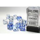 CHX 27666 Nebula Dark Blue/white 16mm d6 Dice Block 12 dice