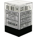 CHX 27801 Frosted 12mm d6 Clear/Black Block 36