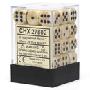 CHX 27802 Marble 12mm d6 Ivory/Black Block 36