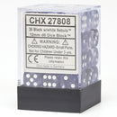 CHX 27808 Nebula 12mm d6 Black/White Block 36