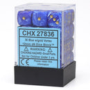 CHX 27836 Vortex 12mm d6 Blue/Gold Block 36