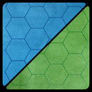 CHX 96665 Reversible Battlemat 1" Hexes Blue-Green 23 1/2x26