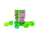 CHX 26666 Gemini 16mm d6 Translucent Green-Teal/Yellow Block 12