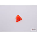 CHX 30060 Translucent Neon Orange/white Polyhedral 7-Dice Set with bonus die