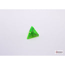 CHX 30062 Translucent Rad Green/white Polyhedral 7-Dice Set with bonus die