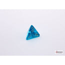 CHX 30063 Translucent Tropical Blue/white Polyhedral 7-Dice Set with bonus die