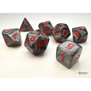 CHX 20478 Velvet‚ Mini-hedral Black/red 7-Die Set