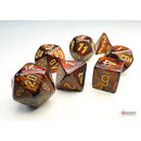CHX 20419 Scarab‚ Mini-hedral Blue Blood/gold 7-Die Set