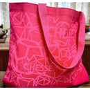 CHX 85104 "Too Many Dice" Large Gusseted Bottom Red Tote Bag