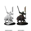 Pathfinder Battles Deep Cuts Orc on Dire Wolf