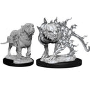 D&D Nolzurs Marvelous Unpainted Miniatures Mastif and Shadow Mastif Dungeons & Dragons