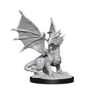 D&D Nolzurs Marvelous Unpainted Miniatures Silver Dragon WyrmLing & Female Halfling