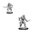 D&D Nolzurs Marvelous Unpainted Miniatures Bugbear Barbarian Male & Bugbear Rogue Female Dungeons & Dragons
