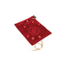 ENHANCE Tabletop Roll on a Scroll Dice Case and 7pc Acrylic Dice Set Red