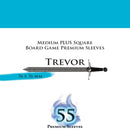 Paladin Clear Sleeves Trevor 76mmx76mm 55 Sleeves Per Pack