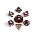 Fanroll: 10mm Mini Polyhedral Dice set: Stardust Supervolcano