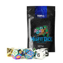 Fanroll: Mystery Misfit Metal Polyhedral Dice Set