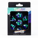 Fanroll: 16mm Pride Sharp Edge Silicone Rubber Poly Dice Set: Gay Men
