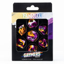 Fanroll: 16mm Pride Sharp Edge Silicone Rubber Poly Dice Set: Lesbian