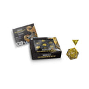 FanRoll: D&D Dragon Scale Metal Dice Set: Gold