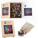 Trippy Puzzles - 300 Pce Wood Jigsaw Mystical Mushrooms