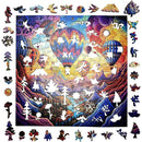 Trippy Puzzles - 300 Pce Wood Jigsaw Rainbow Ride