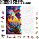 Trippy Puzzles - 300 Pce Wood Jigsaw Rainbow Ride