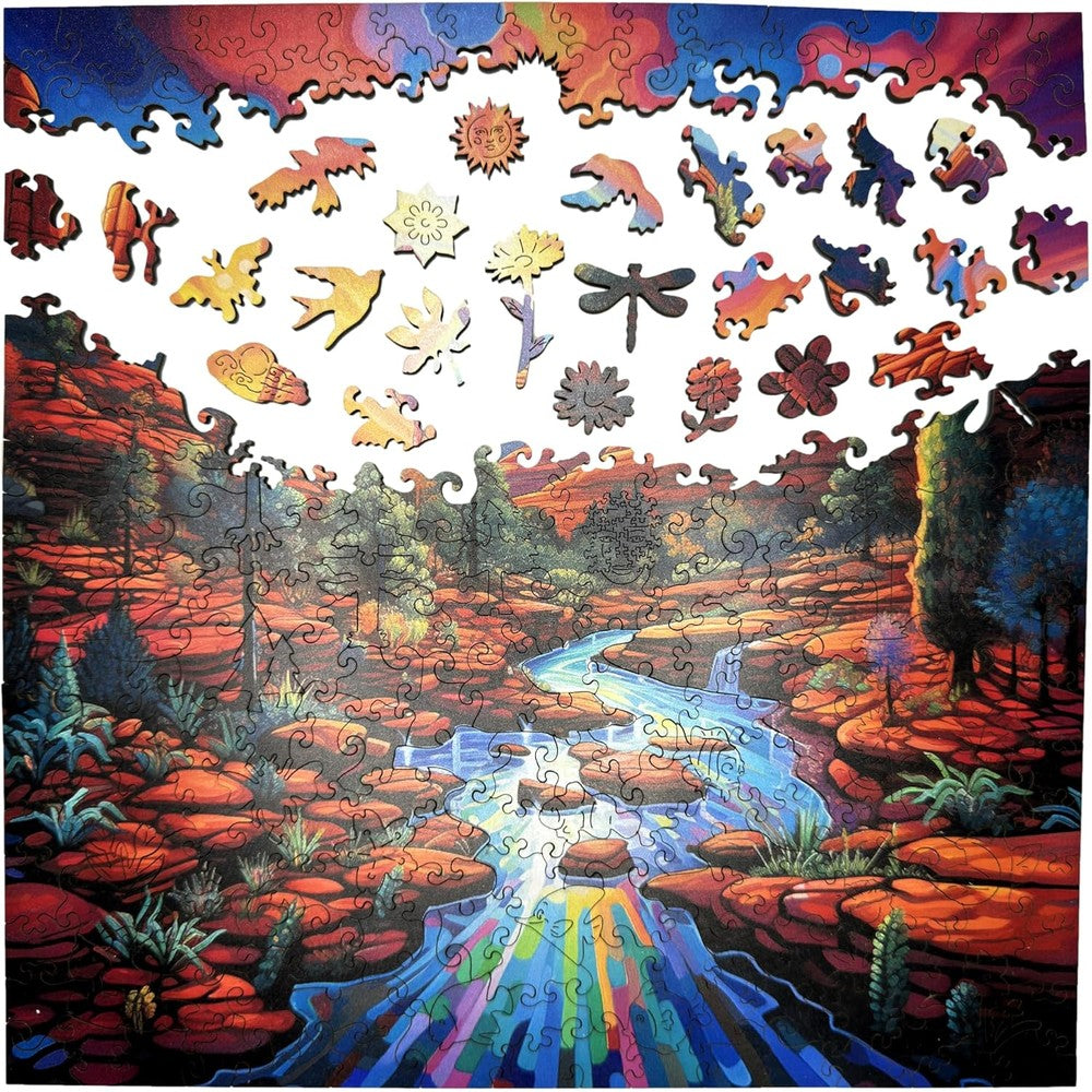 Trippy Puzzles - 300 Pce Wood Jigsaw Sedona Sunset – SuperOffice