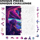 Trippy Puzzles - 300 Pce Wood Jigsaw Cosmic Collision