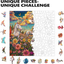 Trippy Puzzles - 300 Pce Wood Jigsaw Unicorn Utopia