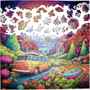 Trippy Puzzles - 300 Pce Wood Jigsaw Happy Highway