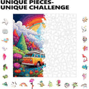 Trippy Puzzles - 300 Pce Wood Jigsaw Happy Highway