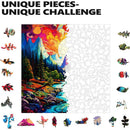 Trippy Puzzles - 300 Pce Wood Jigsaw Chromatic Cliffs