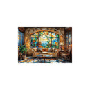 Trippy Puzzles - 300 Pce Stained Glass Wood Jigsaw Rustic Refuge