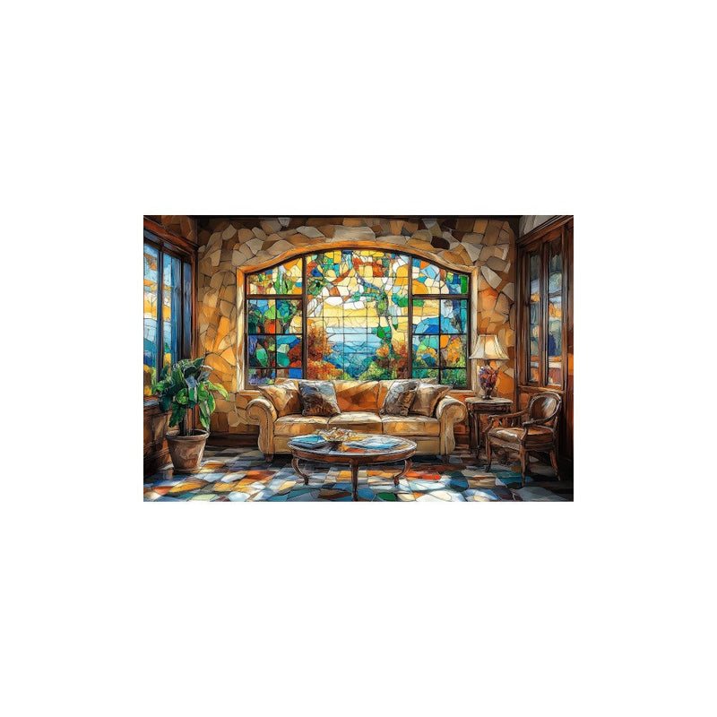 Trippy Puzzles 300 pc Stained Glass Rustic Refuge – SuperOffice