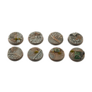 Gamers Grass Battle Ready Bases Urban Warfare Round 28mm x8